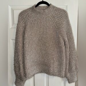 Silver and gold chunky sweater perfect for Christmas parties etc size women’s m